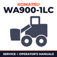 KOMATSU WA900-1LC Wheel Loader Service Repair Manual + Operation & Maintenance Manual