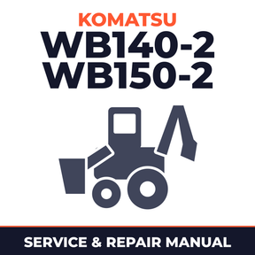KOMATSU WB140-2 WB150-2 BACKHOE Loader Service Shop Manual