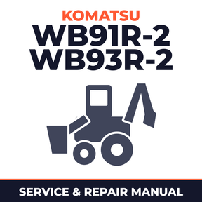 Komatsu WB91R-2 WB93R-2 Avance Backhoe Loader Service Repair Shop Manual