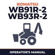 Komatsu WB91R-2,WB93R-2 operation and maintenance manual
