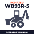 KOMATSU WB93R-5 Operation & Maintenance Manual