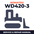 Komatsu WD420-3 Wheel Dozer Service Repair Workshop Manual (SN: 53101 and up)