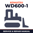KOMATSU WD600-1 Wheel DOZER Service Shop Repair Manual (S/N: 10001 and up)
