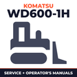 KOMATSU WD600-1H Wheel DOZER (-50°C Specification) Service Repair Manual + Operation & Maintenance Manual