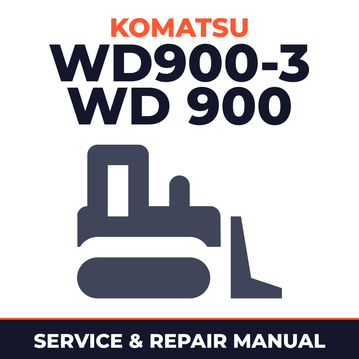 Komatsu WD900-3 WD 900 Wheel Dozer Service Repair shop Manual