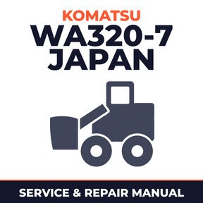 Komatsu Wheel Loader WA320-7 Japan sn:80001 and up Workshop Service Manual
