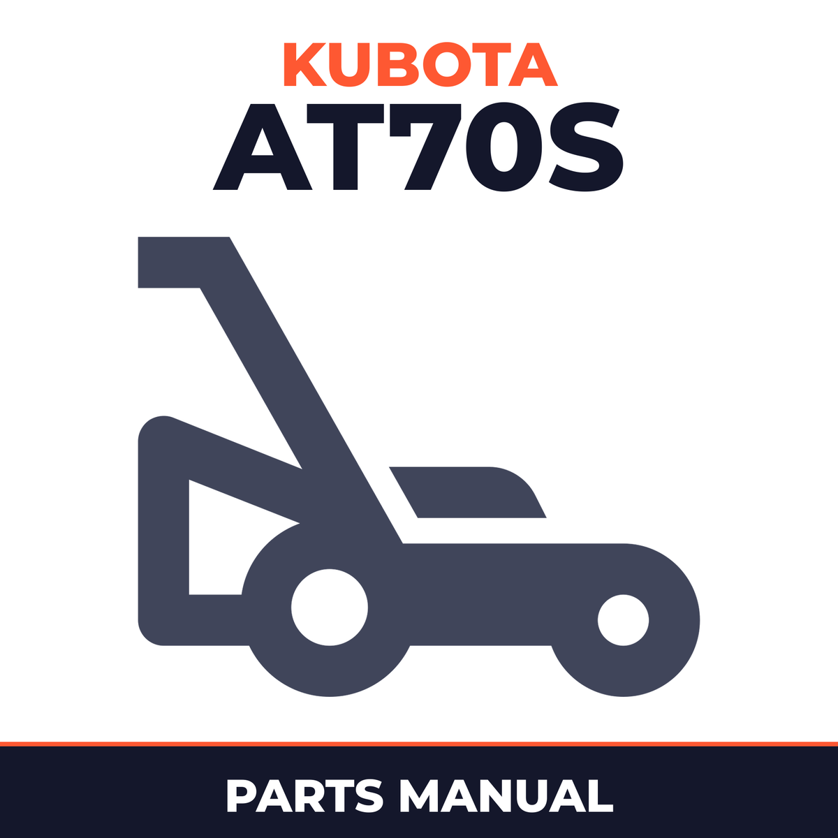 Kubota AT70S Walk-Behind Mower Parts Manual