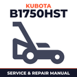 Kubota B1750HST Tractor Mower Service & Repair Manual