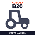 KUBOTA B20 Tractor Parts List Manual