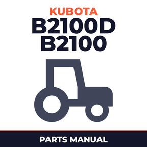 Kubota B2100D B2100 D Tractor Parts Manual