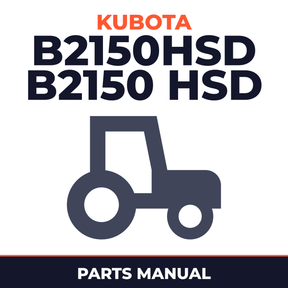 Kubota B2150hsd B2150 hsd Tractor Parts Manual