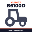 Kubota B6100D T Tractor Parts Manual