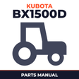 Kubota BX1500D Tractors Parts Manual