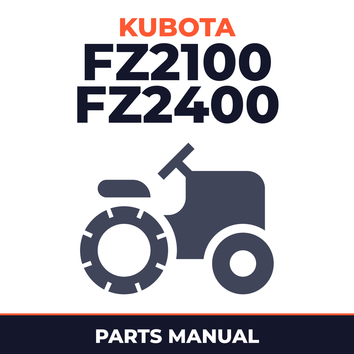 Kubota FZ2100 FZ2400 Zero-Turn Mower Parts Manual