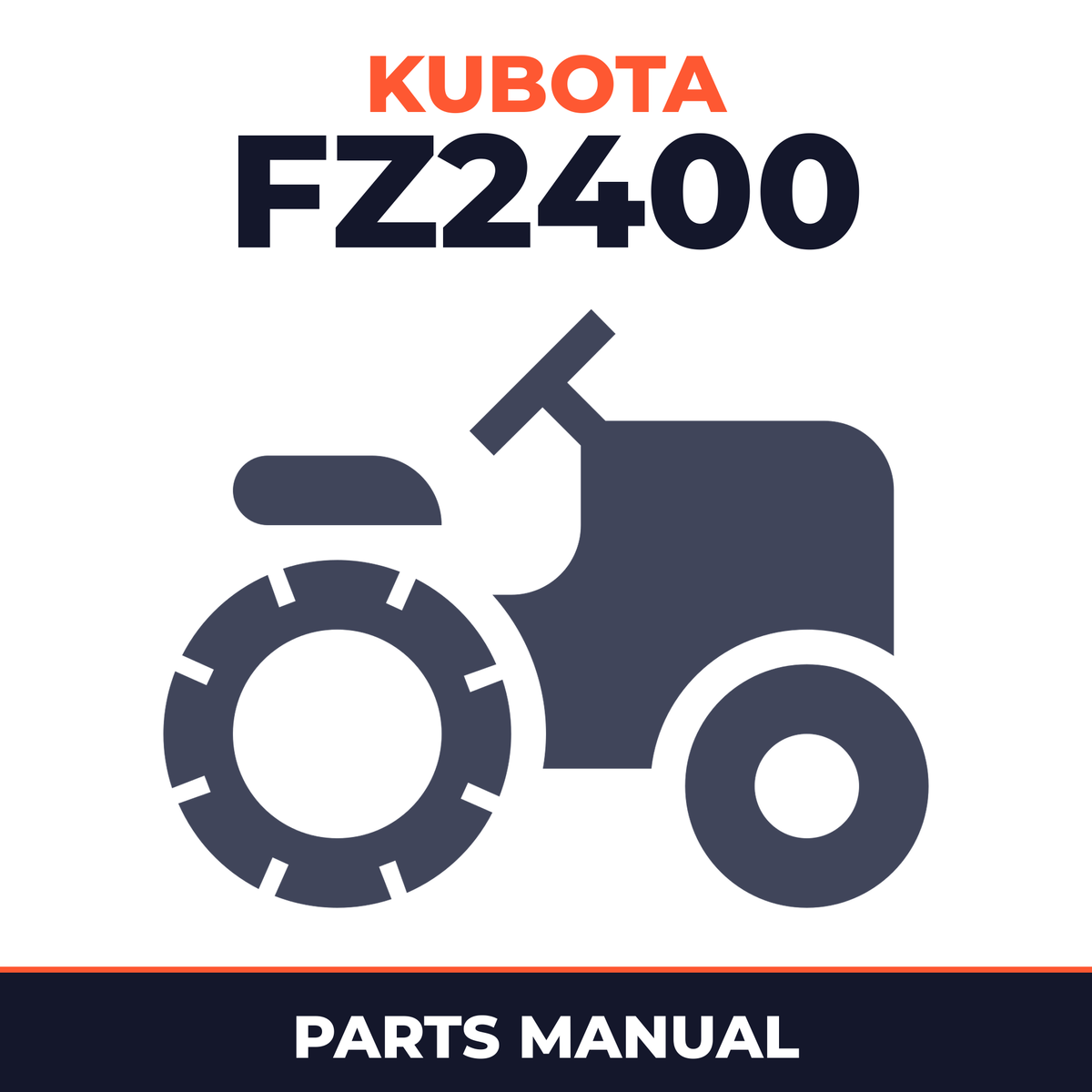 Kubota FZ2400 Lawnmower Zero-Turn Mower Parts Manual