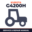 Kubota G4200H Tractor Service & Repair Manual