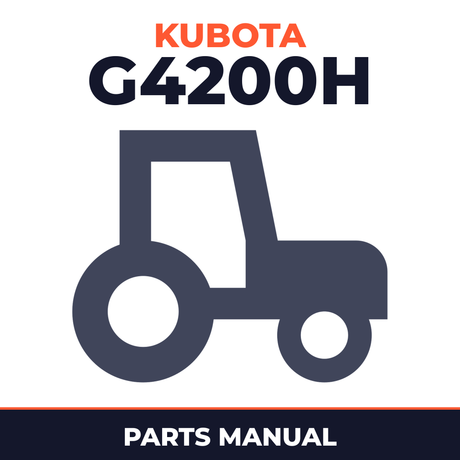 Kubota G4200H Tractors Parts Manual