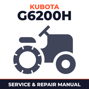 Kubota G6200H Riding Mower Service & Repair Manual Set
