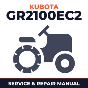 Kubota GR2100EC2 Lawn Tractor Service & Repair Manual