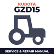 Kubota GZD15 Tractor Service & Repair Manual