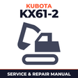 Kubota KX61-2 Excavator Service & Repair Manual