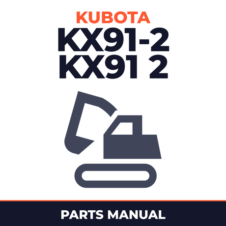 KUBOTA KX91-2 KX91 2 Compact Excavator Parts Manual IPL