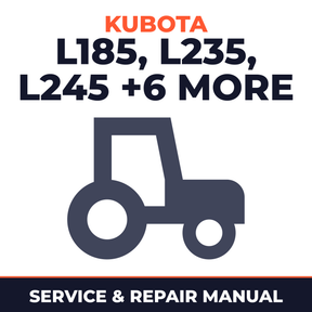 Kubota L185 L235 L245 L275 L285 L295 L305 L345 L355 WSM Tractor Service & Repair Manual