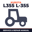Kubota L355 L-355 Tractor Service & Repair Manual