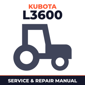 Kubota L3600 Tractor Service & Repair Manual
