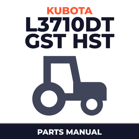 Kubota L3710DT GST HST Tractors Parts Manual