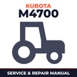 Kubota M4700 Tractor Service & Repair Manual