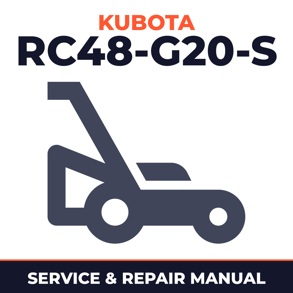 Kubota RC48-G20-S Mower Deck Service & Repair Manual