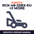 Kubota RCK-48-23BX-EU RCK54-23BX-EU RCK60B-23BX-EU Mower Service & Repair Manual