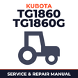Kubota TG1860 TG1860G Tractor Service & Repair Manual
