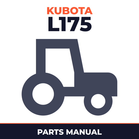 Kubota Tractor L175 Replacement Parts Manual