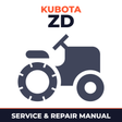 Kubota ZD Series ZD21N-EC ZD21-EC & ZD28-EC Zero Turn Mower Service & Repair Manual