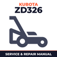 Kubota ZD326 Mower Service & Repair Manual