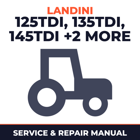 Landini Legend 125TDI 135TDI 145TDI 165TDI 185TDI (Techno Top Tronic) Tractor Service & Repair Manual
