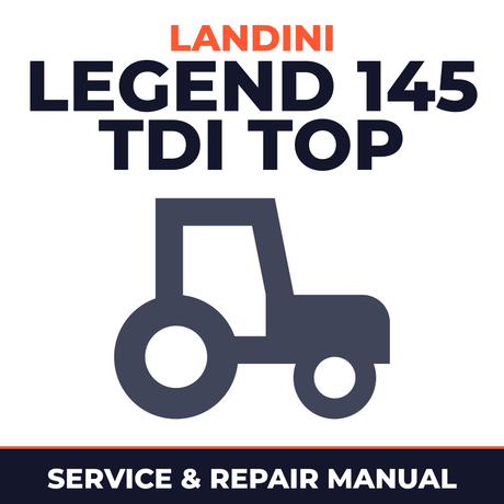 Landini Legend 145 TDI Top Tractor Service & Repair Manual