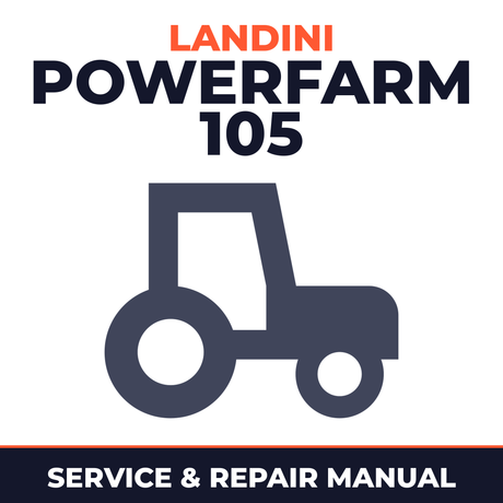 Landini Powerfarm 105 Tractor Service & Repair Manual