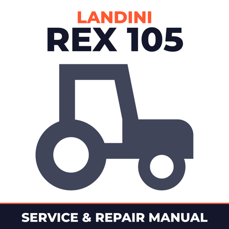 Landini Rex 105 Tractor Service & Repair Manual