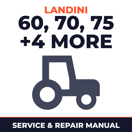Landini Rex 60/70/75/80/85/95/105 GE/F/GT (Orchard/Vineyard) Tractors Service & Repair Manual