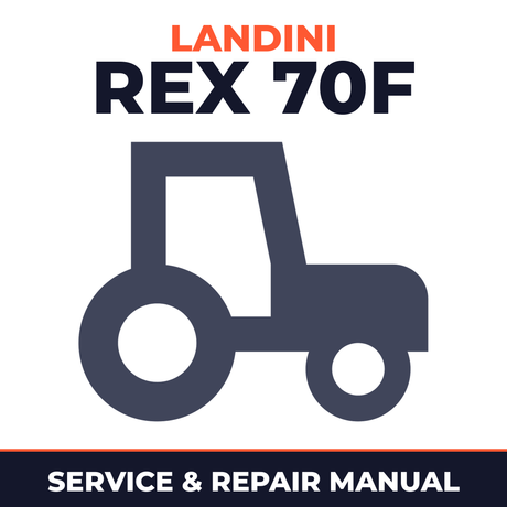 Landini Rex 70F Tractor Service & Repair Manual