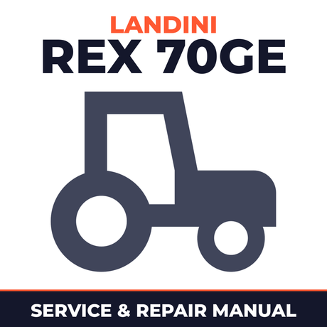 Landini Rex 70GE Tractor Service & Repair Manual