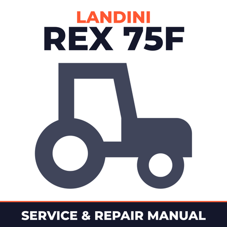 Landini Rex 75F Tractor Service & Repair Manual
