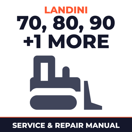 Landini Trekker 70 80 90 100 C-CF-CFL Series Crawler Tractor Service & Repair Manual