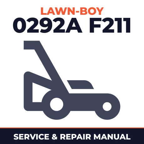 Lawn Boy 0292A 1981 100000001-199999999 Lawn-Boy F211 Walk-Behind Mower Service & Repair Manual