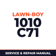 Lawn Boy 1010 1962 200000001-299999999 Lawn-Boy C71 Machine Service & Repair Manual