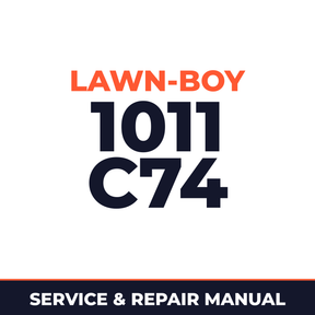Lawn Boy 1011 1963 300000001-399999999 Lawn-Boy C74 Machine Service & Repair Manual