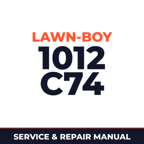 Lawn Boy 1012 1965 500000001-599999999 Lawn-Boy C74 Machine Service & Repair Manual